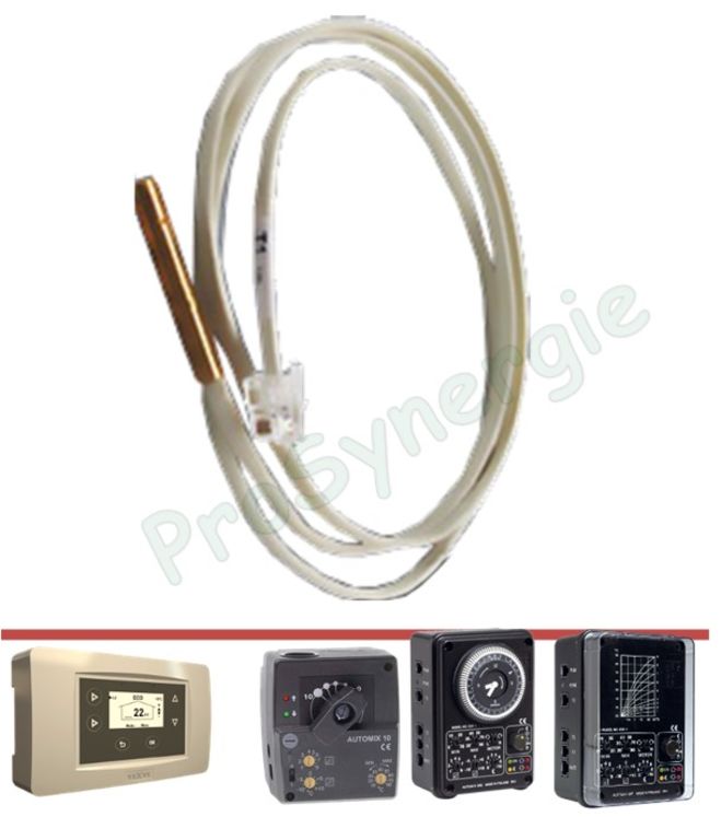 Sonde de départ chauffage avec câble longueur 3 mètres pour Automix RA30, RA30E, RA30Q et RA40