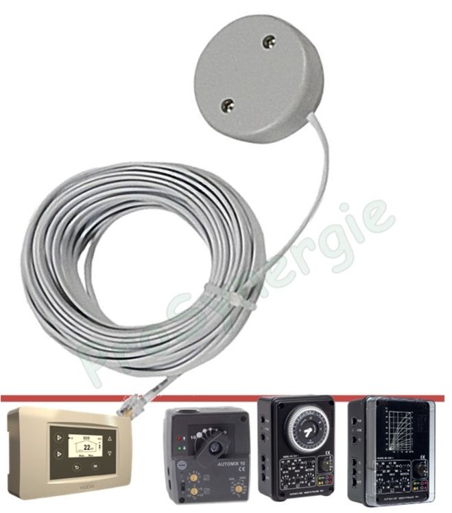 Sonde de température extérieure avec câble de 15m pour Automix RA30, RA30E et RA30Q