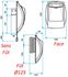 Bouche Autoréglable Bap´SI double débit - Electrique - Raccordement sans Fût - Double débit 15/30m³/h - Avec Interrupteur (non fournis)