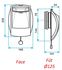 Bouche Autoréglable Bap´SI double débit - Avec cordelette - Raccordement Ø 125mm - Double débit 20/75 ou 30/90m³/h (réglable)