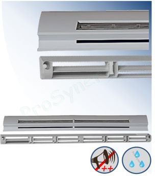 Entrée d´air hygroréglable EHL - 39dB - Accoustique ++ Auvent