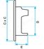 GES - Grille extérieure sable (124x92x38mm) - Raccordement Ø100mm