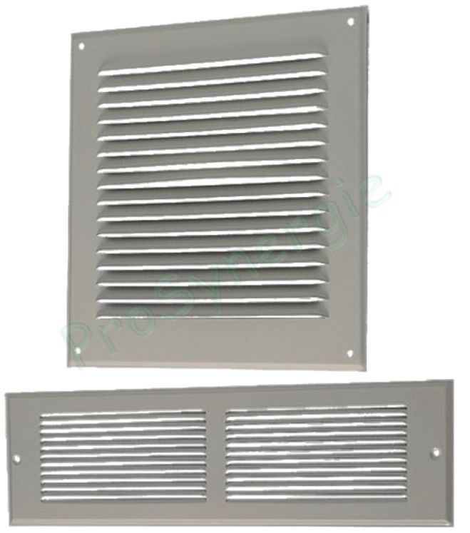 Grille métallique d´aération GAT avec ou sans grillage anti-moustique