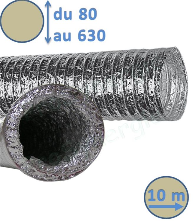 Filet de 10 mètres Gaine Alu Ø 100mm