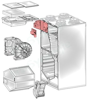 Carte électronique + panneau de bouton (+boitier plastique) pour Dee Fly Cube 300 ou 370 HE