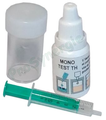 Kit Réactif liquide d'analyse jusqu'à 50 tests de dureté d´eau en degrés TH  (°F) (type Softy TH) avec éprouvette et seringue