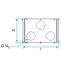 Caisson de répartition métallique pour réseau Optiflex/flexigaine rond - 1 piquage en Ø 160mm et 10 piquages operculable (prévoir raccords Ø 75 ou 90mm)