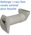 Rallonge 25 cm circulaire Ø int/ext 121/125 mm pour bouche - Ventilation (VMC)