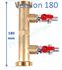 Manchette Mâle Ø 1´´1/2 - remplacement circulateur - avec vannes pour rinçage et désembouage - L 180 mm