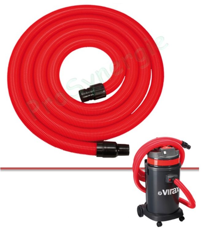 Tuyau flexible 2,5 m avec embouts pour aspirateur Virax 050157 et 050057