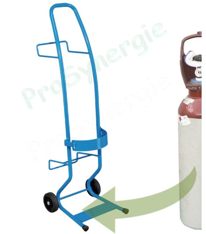 Chariot porte Mono Bouteille de gaz taille B5 (1 m3)