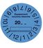 Rouleau de 100 étiquettes de contrôle étanchéité - Bleu - "Equipement reconnu étanche"