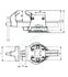 Etau réglable serre-tubes serie 80 base fixe - mors 125 mm