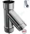 Té de tubage à 135° avec purge - Pour tubage Ø 155/161 - Inox 304 - Piquage Mâle Ø 153 mm