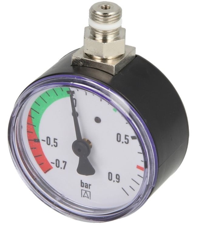 Manomètre Déprimomètre -0,7 à +0,9 bar ØM1/8´´ auto-étanche (remplacement Afriso FloCo-Top-KM)