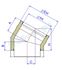 Coude à 30° conduit de fumée Isolé Duoten