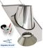 Solin Inox Ardoise et collet pour conduit de fumée Ø ext 180 mm - Inclinaison de toit 30 à 45°