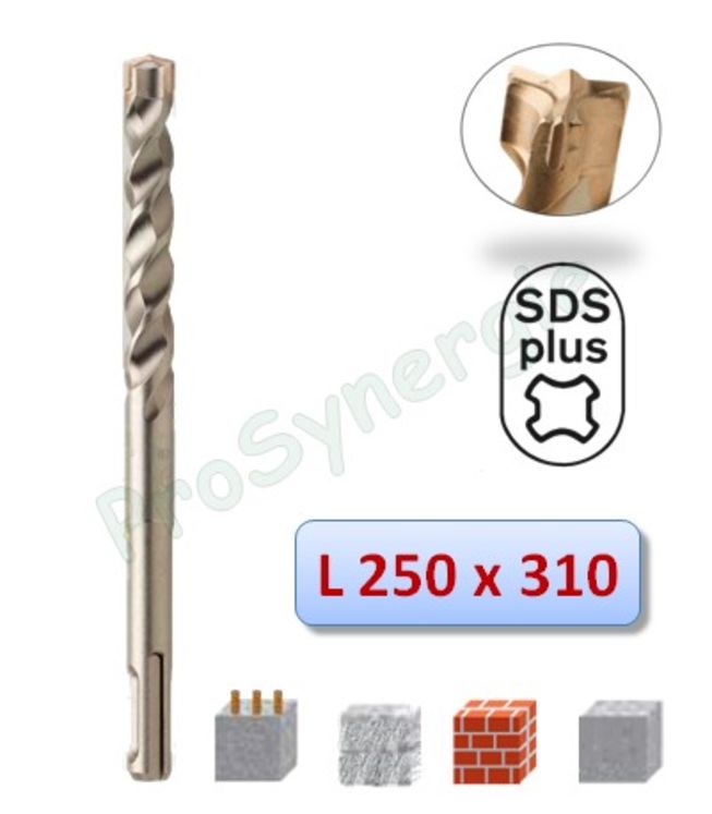 Foret béton et matériaux SDS+ Booster Plus - Ø 12 mm - Longueur  310 mm