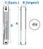 Elément radiateur aluminium Global VIP largeur 80mm - Hauteur 300 à 800mm