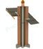 Kit ´´Base´´ EcoNext condensation - Montage C9 Plafond (air pris dans le conduit) - Ø 80 mm - Lg  8 m - Mitron Brun