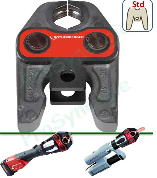 Mâchoire de sertissage Romax Rothenberger - Profil R - Ø 12 mm