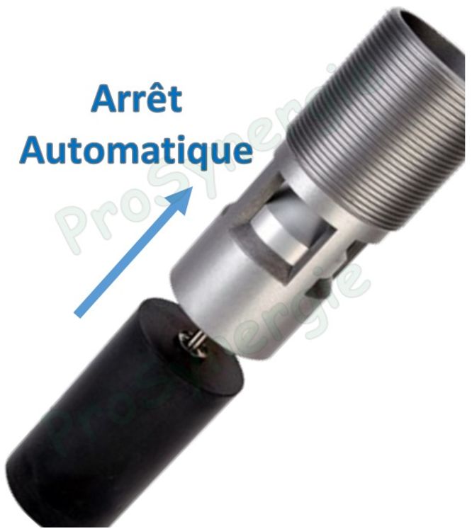 Limiteur de remplissage par gravité 3 à 35m3/h (15 à 700KPa)  Fioul de sécurité, arrêt automatique à flotteur Cleanfill M Ø 2´´ (vidange du flexible)