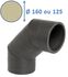 Calogaine - Coude 90° pour conduit de ventilation rigide isolé en mousse PE Øint. 125 mm (ext. 160)