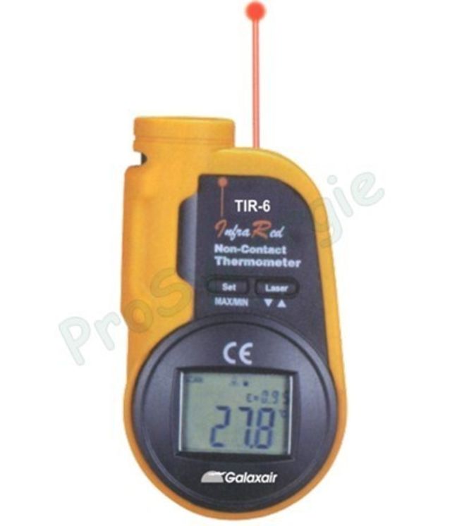 Thermomètre infra-rouge de poche 6:1. de -50 à +270°C.  avec visée laser - Code Usine : TIR-6