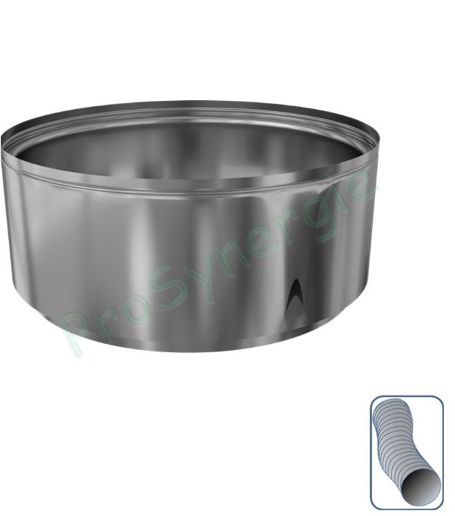 Embout de finition Inox pour flexible Ø 100/106 mm