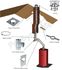 Collier Inox fixation et soutien haut de tubage flexible ou rigide Ø 106 mm (flexible 100/106 mm)