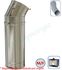 Raccord Inox coudé départ insert télescopique F Ø 180 mm - Flexible Ø 155/161 mm