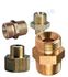 Mamelon égal laiton (Fioul) 1/8'' Conique (RTS) - 1/8'' Cylindrique (Joint Plat)