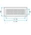 Bouche de diffusion motorisée pour T.One - 12V - Grille RAL9010 - Larg. x Haut. = 400x100mm