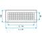 Bouche de diffusion motorisée pour T.One - 12V - Grille RAL9010 - Larg. x Haut. = 400x100mm