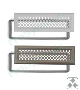 Grille en laiton d'aération pour cheminée - Batiramax