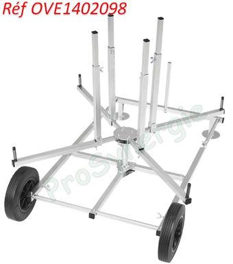Chariot 2 roues pour dérouleur couronne multicouches horizontal OVE1402096