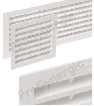 Grille de ventilation avec mousticaire (à visser coller) - couleur blanche