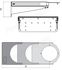 Console (support) murale télescopique (écartement réglable 250 à 665 mm)  pour doseur automatique Nova3 / Black Séparator / Dispenser (rond)