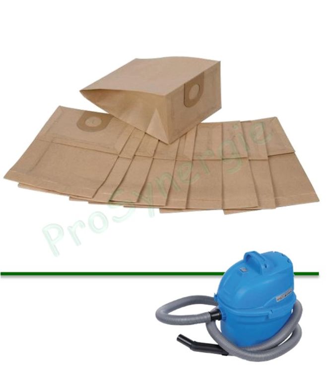 Lot de 10 Sacs Papiers pour Aspirateur portatif Chimeco (réf GAL110518)