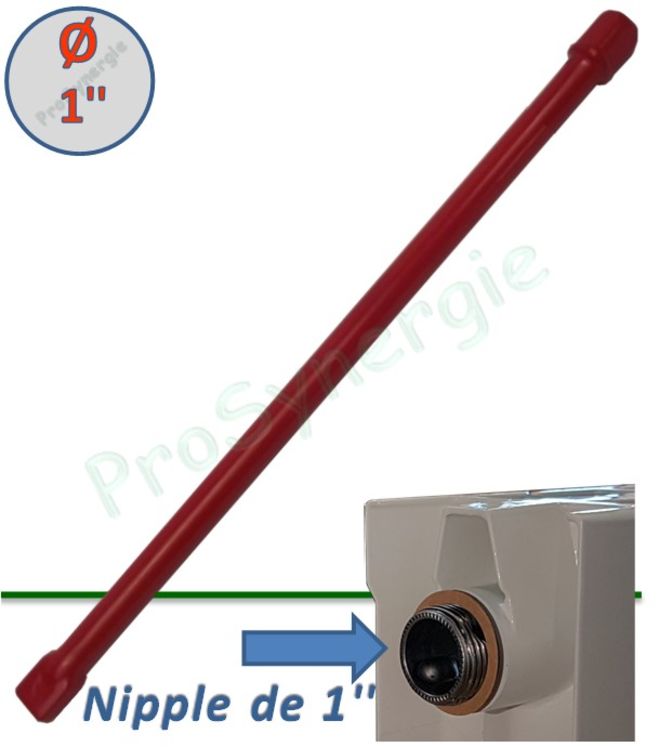 Barre de montage de radiateurs pour nipple 1´´ - 26 x 34 mm - L 1000 mm