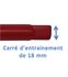 Barre de montage de radiateurs pour nipple 1.1/4´´ - 33 x 42 mm - L  800 mm - Avec guide