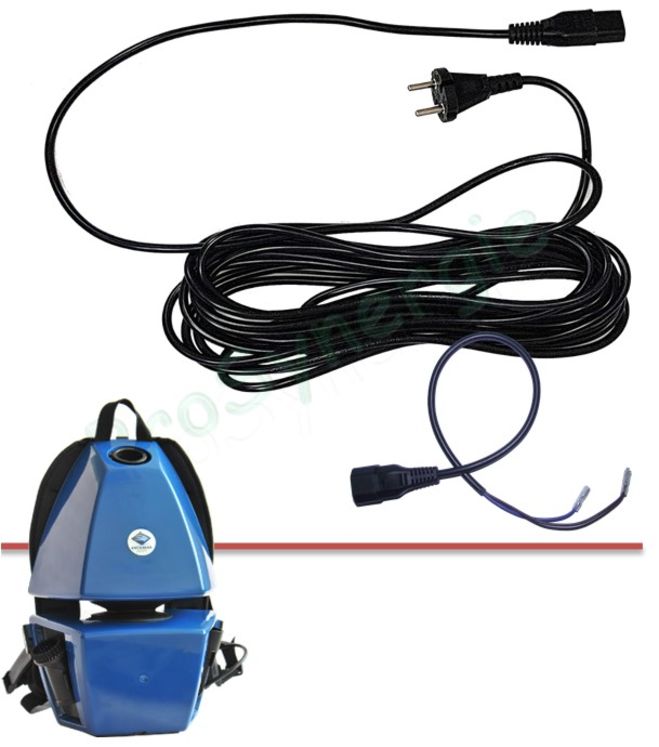 Cable d´alimentation électrique pour Aspirateur Dorsal Kosmos 4