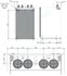 Pompe à chaleur Géothermie GéoCiat Power Taille 120HT 400V Tri 15.2A (réversible avec Kit Géocooling) / Pc 27.35KW (35°C -3°C) - LxHxP=685x1178x720mm