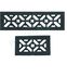 Grille format brique ou demi brique à encastrer - Fonte noir
