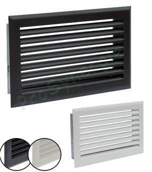 Grille de ventilation rectangulaire en inox - 350 x 130 mm