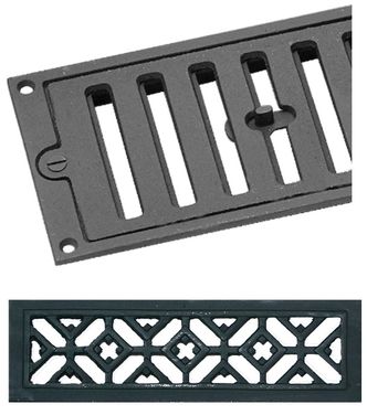 Grille de chaudière ou d'insert en fonte