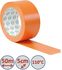 Ruban adhésif PVC Plastifié orange - Longueur 33 m - Largeur 48 mm