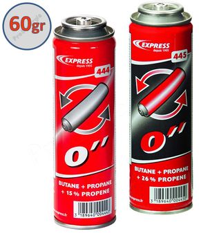 Cartouche de gaz 15% ou 26% propylène + butane + propane (60g)