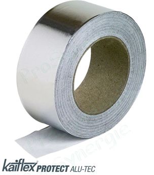 Bande de 50 mètres de Protection Adhésif Alu spécial haute résistance aux UV - pour manchon isolant type Kaiflex Alu TEC