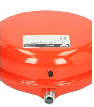Vase d´expansion chauffage circulaire plat série 541L Contenance 8 Litres Ø x Ep. = 324 x 130mm - Raccord ØM3/4´´